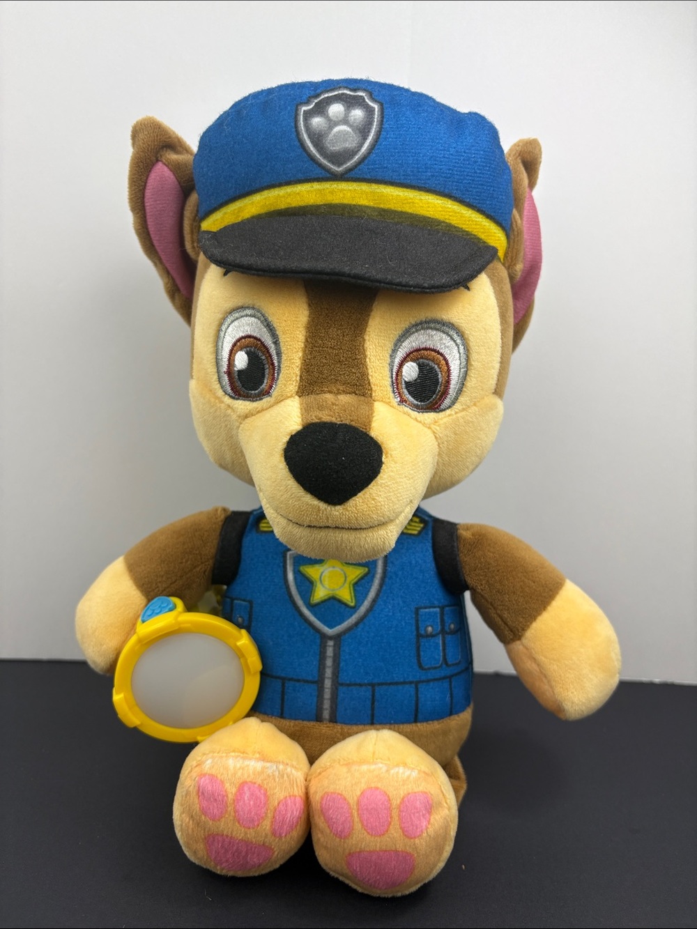 PAW Patrol Snuggle Up Chase Plush with Flashlight and Sounds WORKS Discontinued